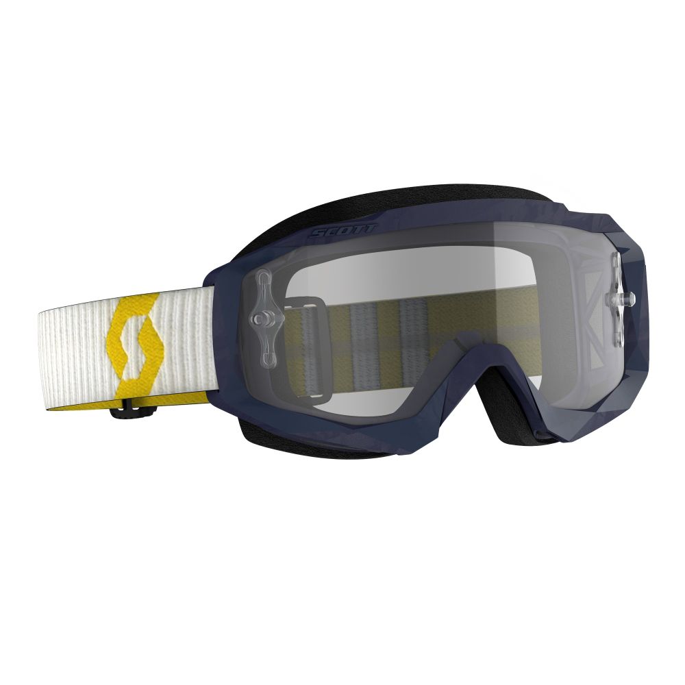 OCULOS SCOTT HUSTLE X MX - D.BLUE/YELLOW - CLEAR